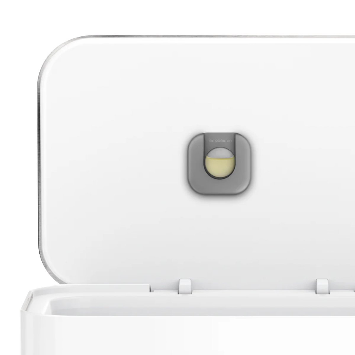 58 litre, rectangular dual compartment pedal bin with liner pocket